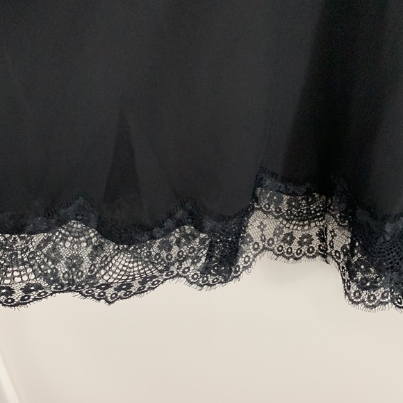 ARMANI EXCHANGE off shoulder Sleeve Dress size 6 Black color with lace - Picture 3 of 13